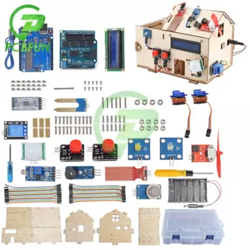 Обучающий набор «умный дом» с дополнительной платой для Arduino «сделай сам» + полный набор пробных программных материалов + этапы сборки