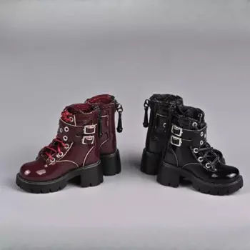 Обувь на высоком каблуке в масштабе 1/6, обувь из искусственной кожи, ботинки, игрушки ручной работы для 12 дюймов, Женская экшн-модель, аксессуары для кукол