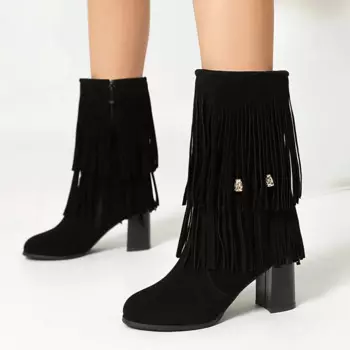 Обувь Женские резиновые сапоги с круглым носком на молнии Роскошная дизайнерская зимняя обувь Сапоги-Женские непромокаемые осенние женские ботильоны на высоком каблуке