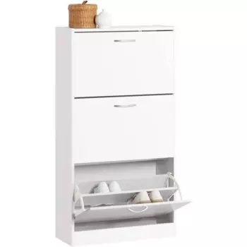 Обувной шкаф с 3 выдвижными ящиками, отдельно стоящая стойка для обуви, предмет хранения обуви для прихожей, прихожей