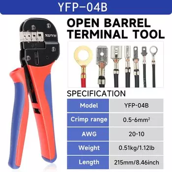Обжимные щипцы YEFYM для проводов AWG 20-10