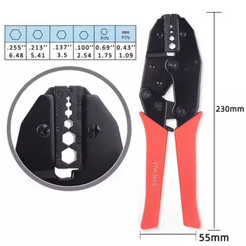 Обжимные клещи KUAIQU YTH-301J для кабелей RG179 RG174 RG316