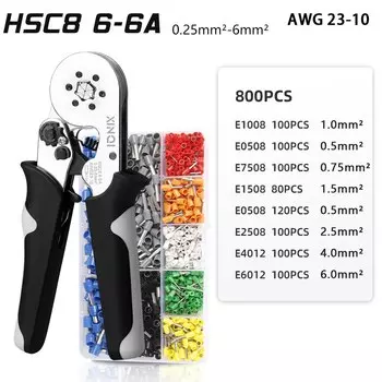 Обжимные клещи XINQI HCS8 для трубчатых клемм