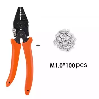 Обжимные плоскогубцы для проволочной веревки с резаком, эффективные мини-щипцы для рыбалки, 7-дюймовый рыболовный инструмент, зажимной инструмент для поводка на проволочной веревке