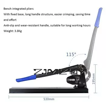 Обжимные Щипцы с алюминиевыми втулками, плоскогубцы для обжима проводов, круглые алюминиевые зажимы 1-5 мм