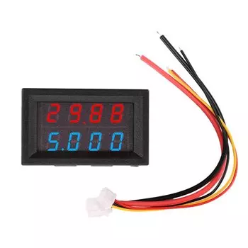 occkic Цифровой вольтметр амперметр 0-100В 10А