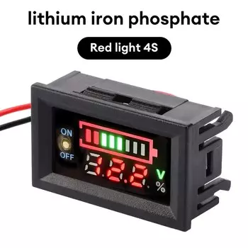 OCCKIC Цифровой вольтметр для литий-ионных аккумуляторов