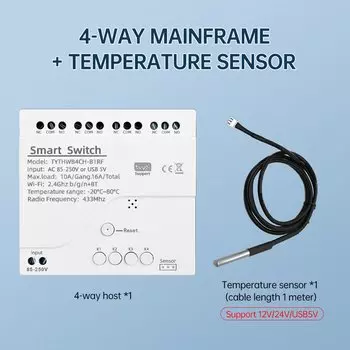 occkic Умный 4-канальный переключатель