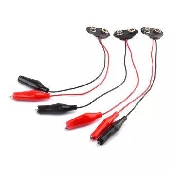 occkic Зажимы для аккумулятора 9В 3шт