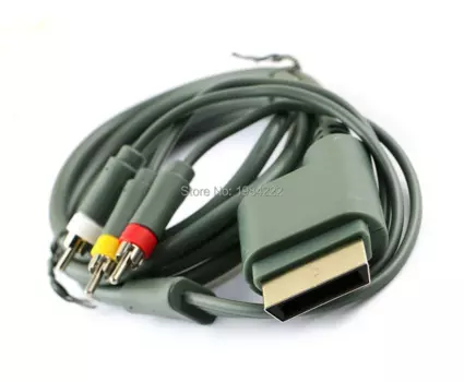 OCGAME 10 шт./лот 1,8 м позолоченный композитный AV-кабель высокой четкости 3 RCA HD TV Аудио Видео шнур оптический кабель компонент для Xbox360