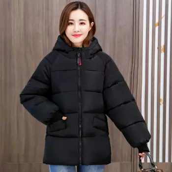 Очень-большая парка 8XL, женская корейская свободная пуховая куртка средней длины с капюшоном, женская новая зимняя теплая парка, женская верхняя одежда