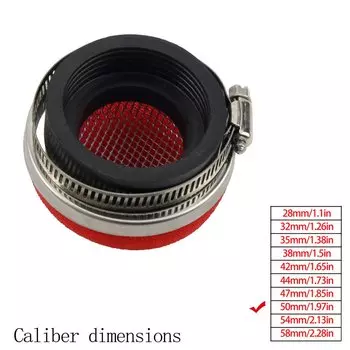 Очиститель воздушного фильтра мотоцикла, воздушный фильтр, 2-тактный двигатель, грязевой велосипед, скутер 28/32/35/38/42/45/50/54/58 мм, детали для мотоциклов