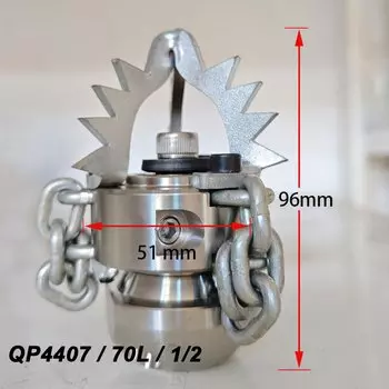 Очистка трубопровода высокого давления, алмазная насадка для очистки, веревка и цепной строп, вращающаяся канализационная насадка G3/8 G1/2