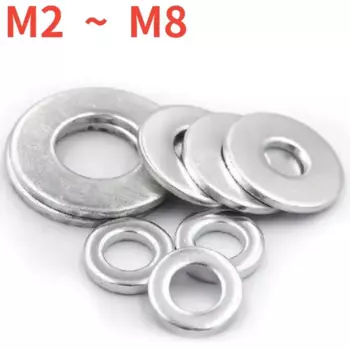 Оцинкованные белые шайбы из стали 50/100 шт