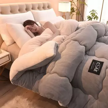 Одеяло из овечьей шерсти, зимнее одеяло, домашнее утолщенное теплое одеяло из верблюжьей шерсти, одеяло для студенческого общежития, плюшевое бархатное одеяло кораллового цвета с молочным бархатом