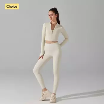 Одежда для фитнеса Женская куртка осень-зима плотный с длинными рукавами плюс бархатная одежда для йоги Топ спортивный костюм для тренажерного зала бега