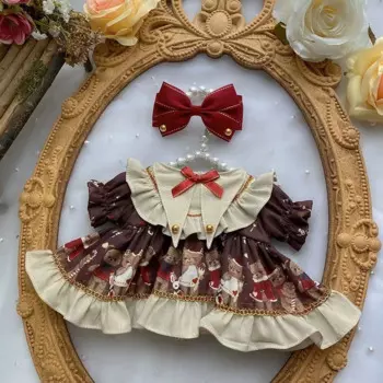 Одежда для игрушек, 15 см, 20 см, 40 см, хлопковое Кукольное платье, 50 см-55 см, Реборн, раньше, бесплатная доставка