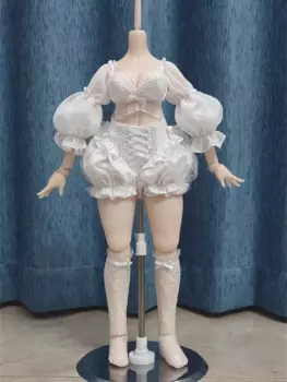 Одежда для куклы BJD для кукол 1/4, сексуальный белый топ, шорты, носки, наряд для кукол, аксессуары для одежды