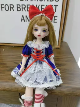 Одежда для куклы BJD, подходит для 1/4 1/6 1/8 blyth, размер bjd, одежда для девочек, женская одежда, костюм, аксессуары для шарниров (четыре точки)