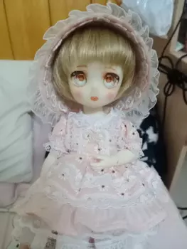 Одежда для куклы BJD, подходит для 1/3, 1/4, 1/6, 1/8, OB11 размер, одежда для девочек, милая розовая одежда, женский костюм, аксессуары (четыре точки)