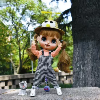 Одежда для куклы BJD, подходит для 1/6, размер Blythes ob24, модная новая трендовая экшн-фигурка, комбинезон, комбинезон для мужчин и женщин, брюки