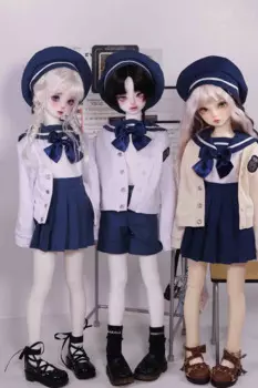 Одежда для куклы BJD подходит для милой куклы размера 1/3, 1/4, 1/6, школьная форма для британских близнецов (5 баллов)