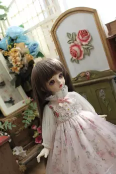 Одежда для куклы BJD, подходит для размера 1-3, 1-4, 1-6, модное платье, шумная юбка с головным убором, аксессуары для кукол