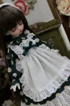Одежда для куклы BJD, подходит для размера 1-3, 1-4, 1-6, модное платье, белое платье с головным убором, аксессуары для кукол