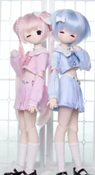 Одежда для куклы BJD, подходит для размера 1/4 мм, средней яркости, аксессуары для кукол с азиатскими плохими девушками (6 очков)