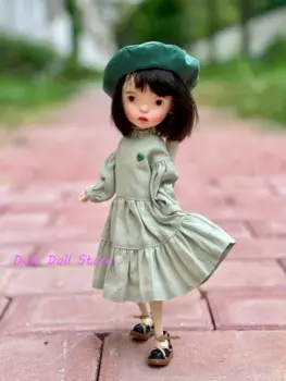 Одежда для куклы Dula, мятно-зеленое платье, комплект беретов Blythe Qbaby ob24 ob22 Azone Licca ICY jerfish 1/6, аксессуары для кукол Bjd
