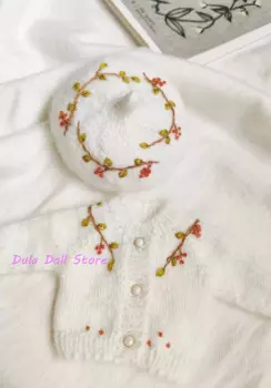 Одежда для куклы Dula, платье, хлопковый свитер для куклы Blythe Qbaby ob24 ob22 1/6, 6-точечное тело куклы