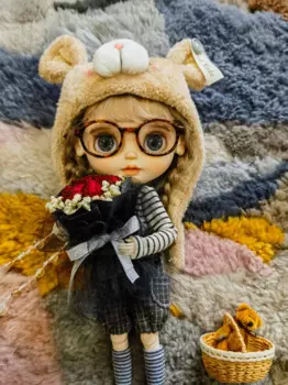 Одежда для куклы Dula, платье, юбка маленького медведя, комплект Blythe Qbaby ob24 ob22 Azone Licca ICY jerfish 1/6, аксессуары для кукол Bjd