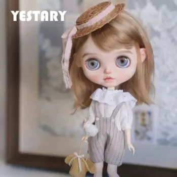Одежда для куклы YESTARY Blythe, аксессуары для шарнирных кукол, нагрудник, брюки, набор «сделай сам», Одежда для кукол, милая Одежда для куклы Blythe, подарок на день рождения для девочек