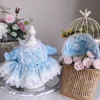 Одежда для кукол, 20 см, хлопковая одежда для кукол, шапка с цветочной юбкой, модная шапка, платье 40 см, 20 см, 15 см, стандартная Бесплатная доставка