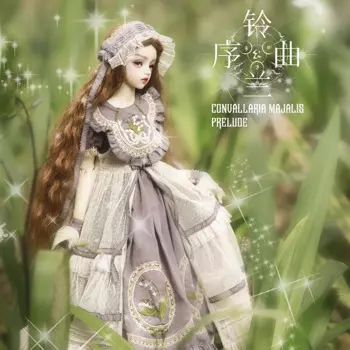Одежда для шарнирной куклы Convallaria Majalis, костюм в стиле «лолита» 1/6 1/4 1/3 Blythe 27 см OB27 45 см SDGR SD16, Индивидуальный размер