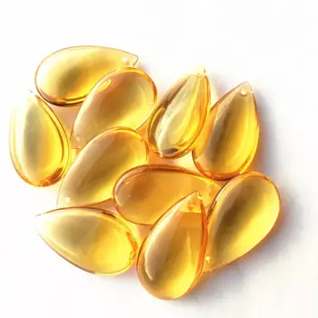 Одежда высшего качества, 100 шт./лот, 38 мм, Золотая хрустальная стеклянная люстра, овальная капля, гладкие подвески, бусины, детали штор, свадебное украшение