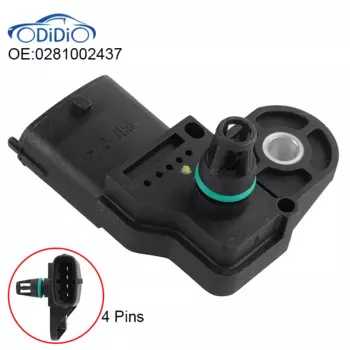 Датчик давления воздуха в коллекторе ODIDIO 0281002437 для Opel, Vauxh, Vauxhall, Vectra, Signum, Zafira, Astra fronh, G 1,9, 2,0, 2,2