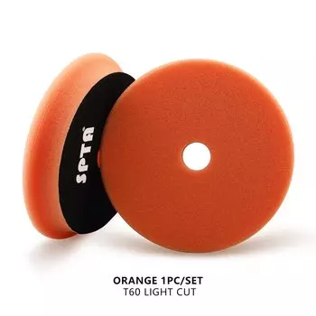 (Один ) SPTA 5 дюймов (125 мм)/6 дюймов (150 мм) дюймов с плоскими скошенными краями, губчатые полировальные подушечки для полировки автомобиля DA/RO/GA