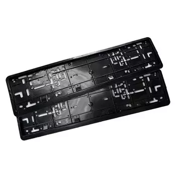 Одна пара карбоновых рамок для номерного знака в европейском стиле, автомобильные аксессуары, водонепроницаемый держатель с креплением для номерного знака