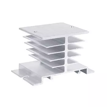 Однофазное твердотельное реле CNMAWAY SSR Aluminum Heat Sink Radiator 10A-25A