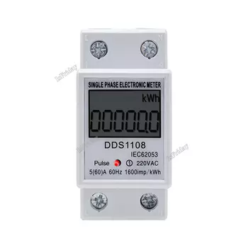 Однофазный электрический счетчик энергии isfriday LCD Single Phase Electric Energy Meter