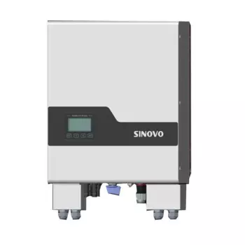 Однофазный Солнечный фотогальванический инвертор SINOVO с сетчатыми и автономными функциями, гибридный солнечный инвертор 6 кВт