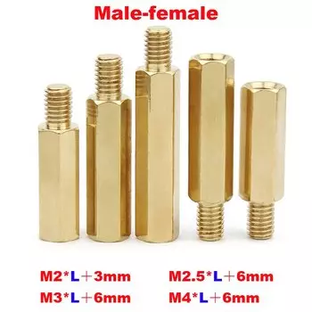 Одноголовочная Шестигранная медная Колонка M2 M2 M2 M2, 5 M3 M4, шестигранная гайка, столб M-F-F «Папа-мама» «мама», разделитель для печатной платы, материнская плата