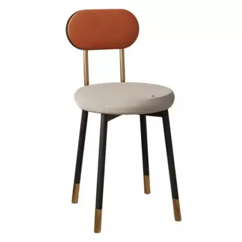 Одноместные металлические стулья для гостиной, современная кухня, удобное обеденное кресло с высокой спинкой, мебель для дома