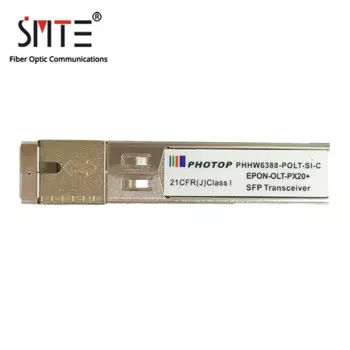 Одномодовый модуль Photop PHHW6388-POLT-SI-C, EPON-OLT-PX20 + C + TX1490/RX1310nm, 20 км, 1,25G SFP, оптоволоконный трансивер