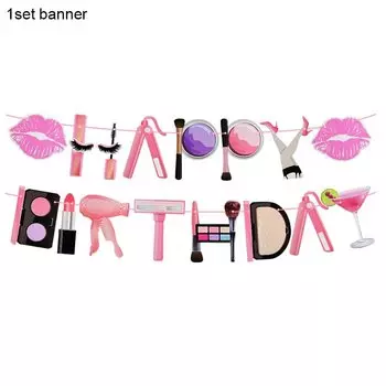 Одноразовая посуда на тему макияжа