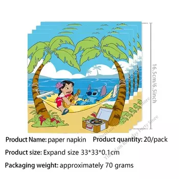 Одноразовые салфетки Disney Лило и Стич