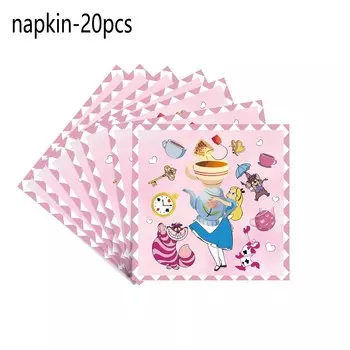 Одноразовый набор посуды Disney Алиса в Стране Чудес