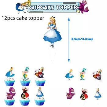 Одноразовый набор посуды Disney принцесса Алиса в стране чудес