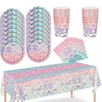 Одноразовый набор посуды Disney Русалочка